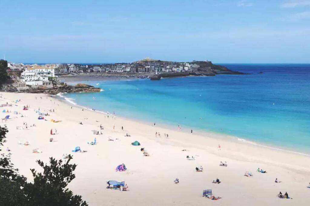 St Ives Apartment Private Parking With Garden 10 Minute Walk Into Town And Beach Exteriér fotografie